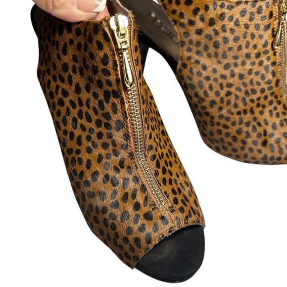 MODA Cheetah Print Peep Toe Heels Sz 10M - Picture 9 of 12